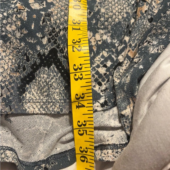 Christian Sirlano New York sz Large blue/gray snake print Dress. - Picture 2 of 6